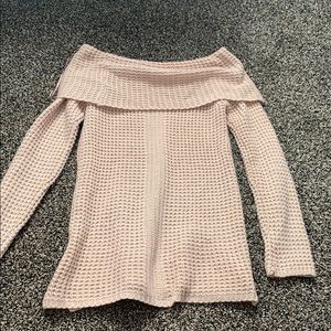 Off the Shoulder Over Sized Sweater